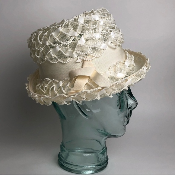 Vintage hat White - Picture 7 of 8